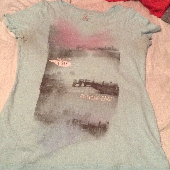 Blue American Eagle shirt