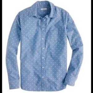 J. Crew Boy Shirt in dots