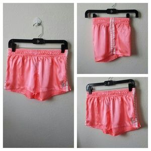 XXSOLDXX Silky Satin Boy Shorts in Neon Coral