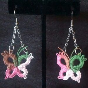 Tatted Butterfly Earrings