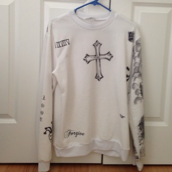 Fangirl Tatted Justin Bieber Crewneck Sweater