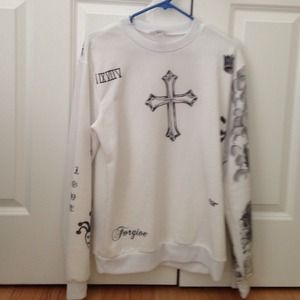 Fangirl Tatted Justin Bieber Crewneck Sweater