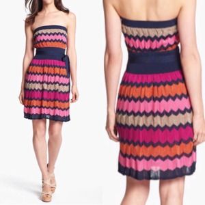 Zigzag Missoni Chevron Strapless Dress