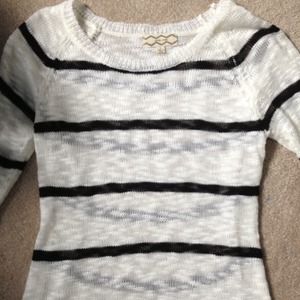 Black and white striped sweater