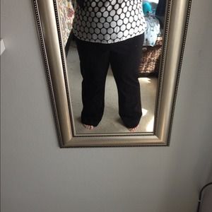 Black pants and grey pinstripe LB pants (bundle)