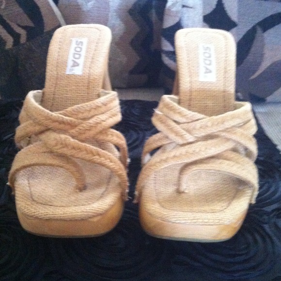 Strappy Tan slip-on