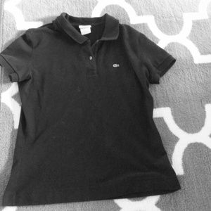 Black Lacoste Women's Polo (Authentic)