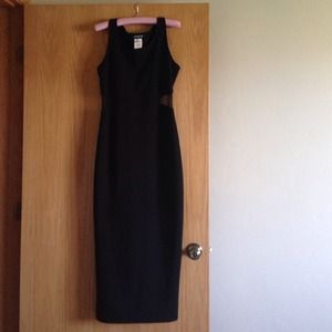 Vintage Mesh Body Con Maxi