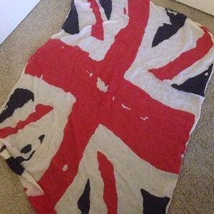 Brandy Melville Union Jack scarf