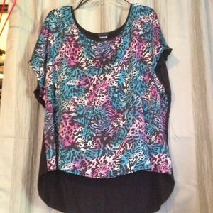 Animal print Hi/Low shirt