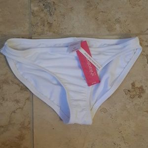 White bikini bottoms - brand new and never worn!