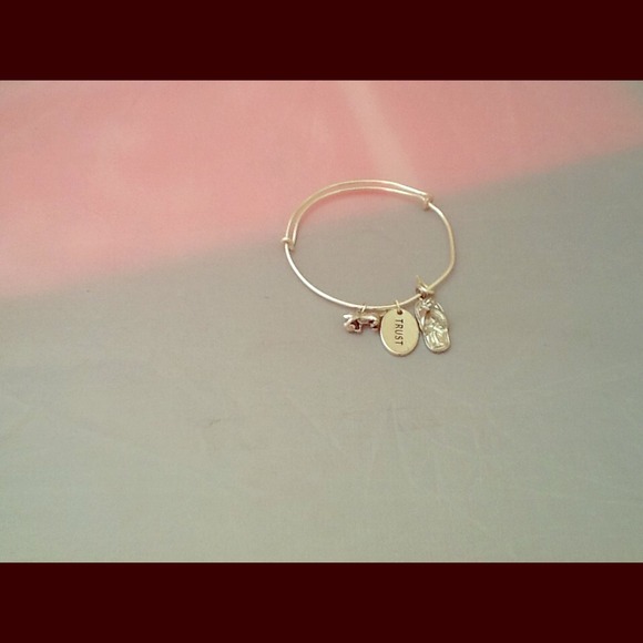 Handmade Adjustable Bangle with Charms. - Picture 1 of 1