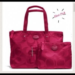 Authentic Coach travel tote and accessory bag