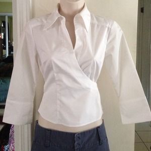 ❤️❤️express wrap around dress white blouse ❤️
