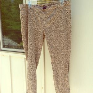 HUE XL leopard print jeggings