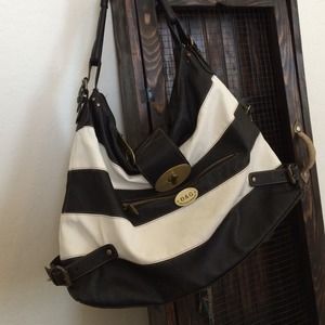 D&G black and white striped bag