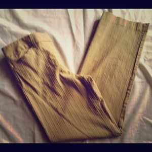 Dalia 6 Petite Cream Stripe Pants