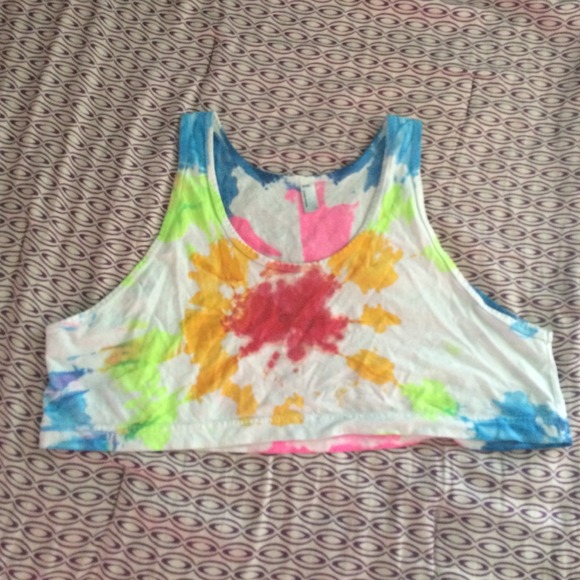 AA tie dyed crop top