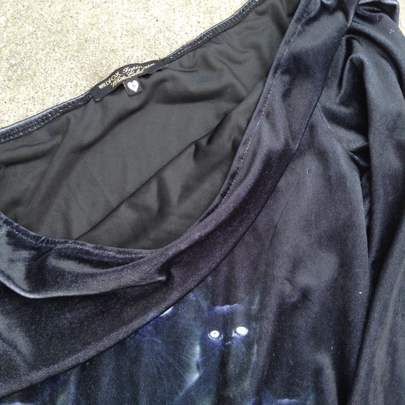 WILDFOX WHITE LABEL ONE PIECE VELVET CAT SUIT SZ S - Picture 2 of 2