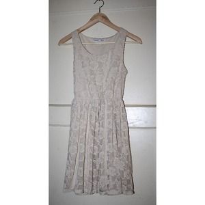 Light beige floral dress