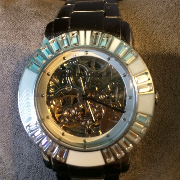 White ceramic automatic BCBGMaxAzria watch - Picture 2 of 2
