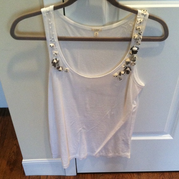 J. Crew - Beaded Sleeveless Top