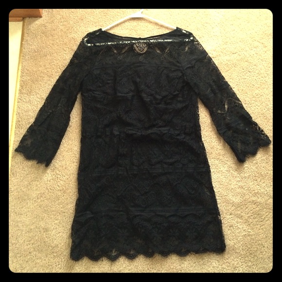 Little black lace dress