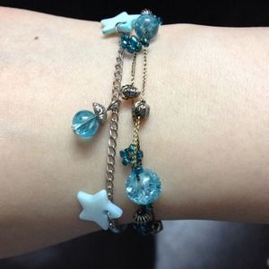 NWOT Turquoise Blue Star Bracelet