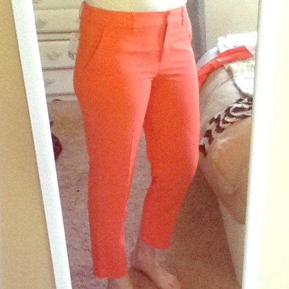 Coral Skinny Pants