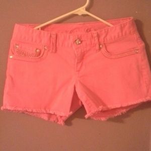 Hot pink shorts