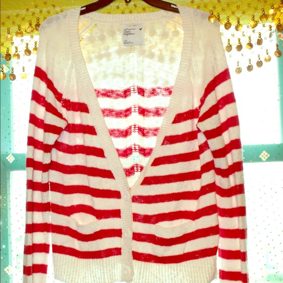 *Reserved American Eagle Striped Cardigan