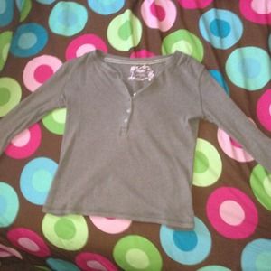 Cute brown button up long sleeve shirt✨