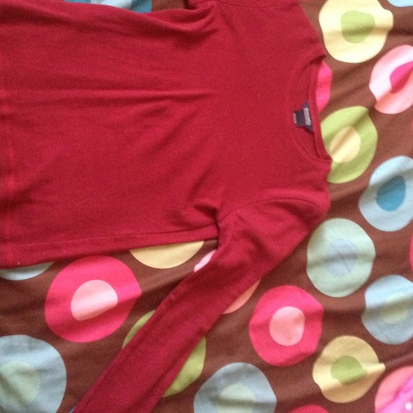 Abercombie maroon long sleeve top