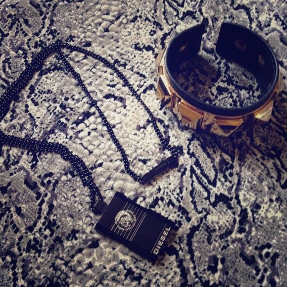 Diesel Jewelry - **sold**Diesel black stainless steel necklace
