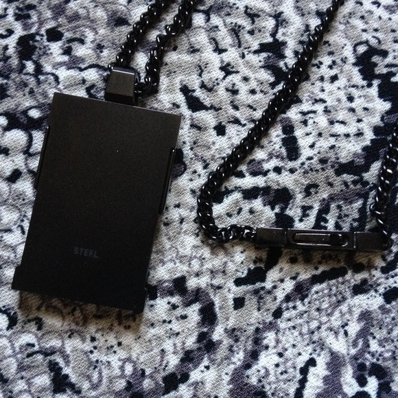 **sold**Diesel black stainless steel necklace - Picture 4 of 4