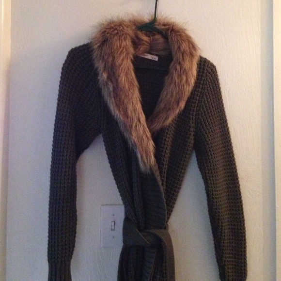 Fur rimmed duster