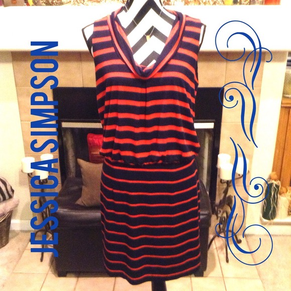 👗Jessica Simpson striped dress!👗💁NEW LISTING🎈