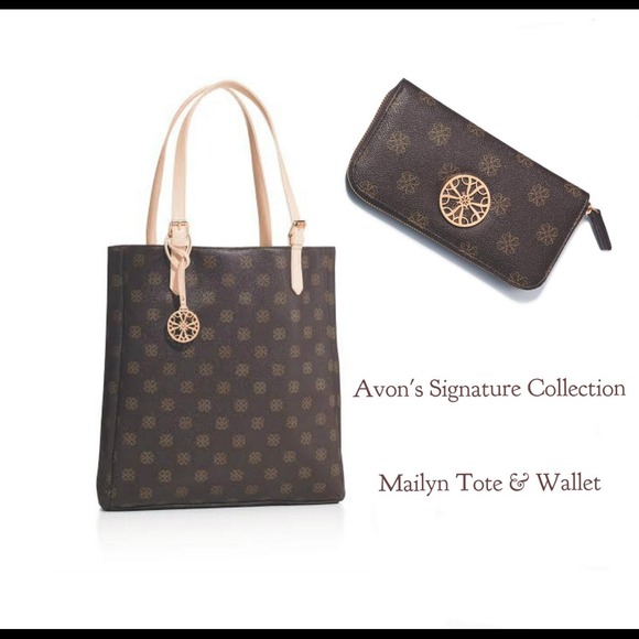 Gently used Mailyn Signature tote & wallet