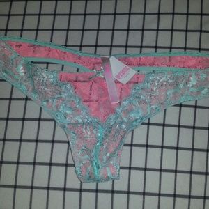Victoria's Secret PINK mint green and pink panty