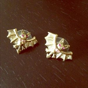 Betsey Johnson Bat Earrings