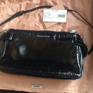 Black Miu Miu shoulder bag