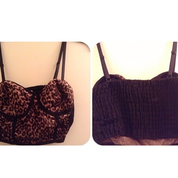 SOLD Cheetah bustier