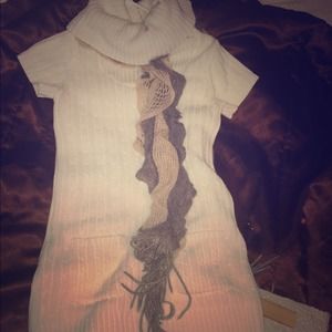 White/ivory sweater blouse