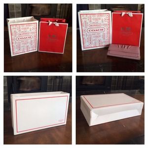 Coach Shopping bags and box