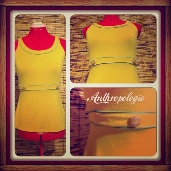Anthropologie Tops - ✂️SALE:Mustard yellow top from Anthropologie 😊