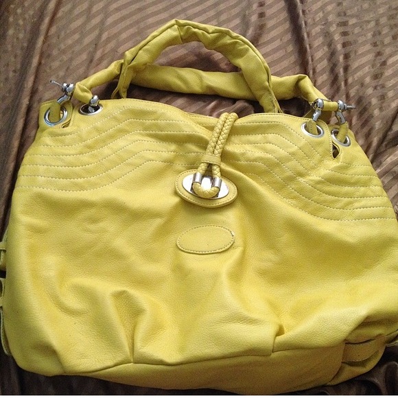 Yellow handbag