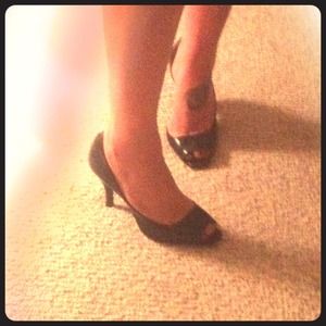 Rampage peep toe heels