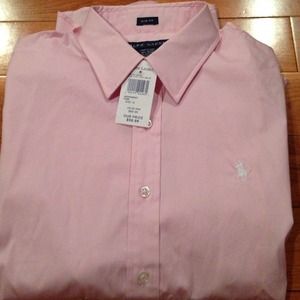 Pink Ralph Lauren Oxford shirt