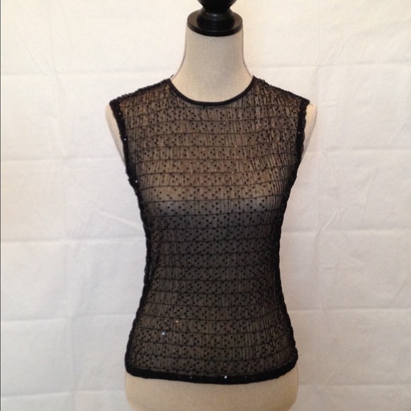 the limited sheer sequence blouse