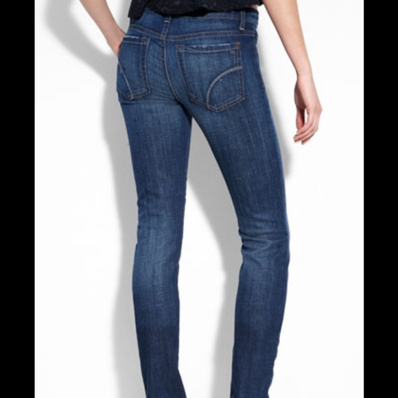 Dark wash cigarette cut/straight leg Joes Jeans